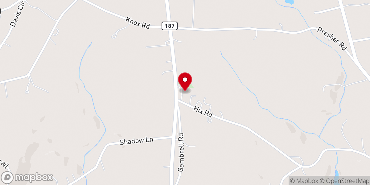 Map showing location of Zion United Methodist Church