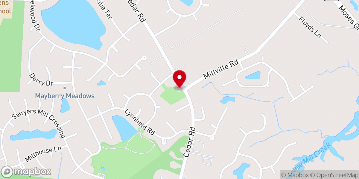 Map showing location of Trinity Temple Church of God in Christ Trs