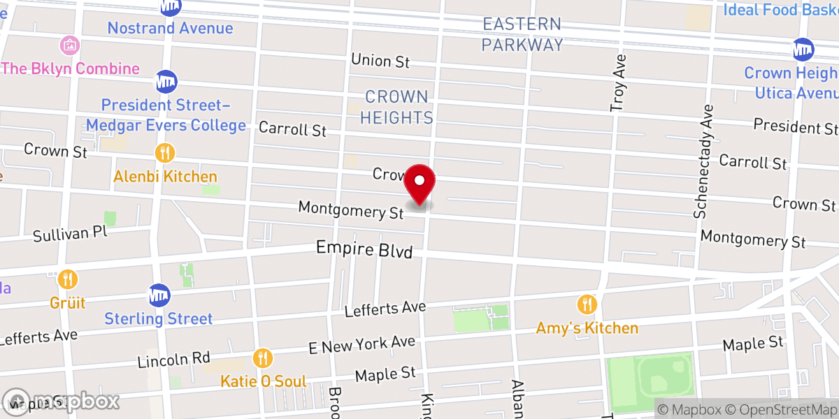 Map showing location of Congregation Chevra Shas Bais Mordechai