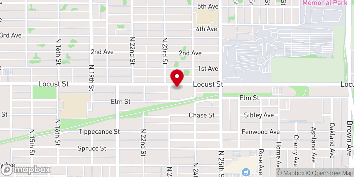 Map showing location of The Sanctuary - Apostolistics of Terre Haute