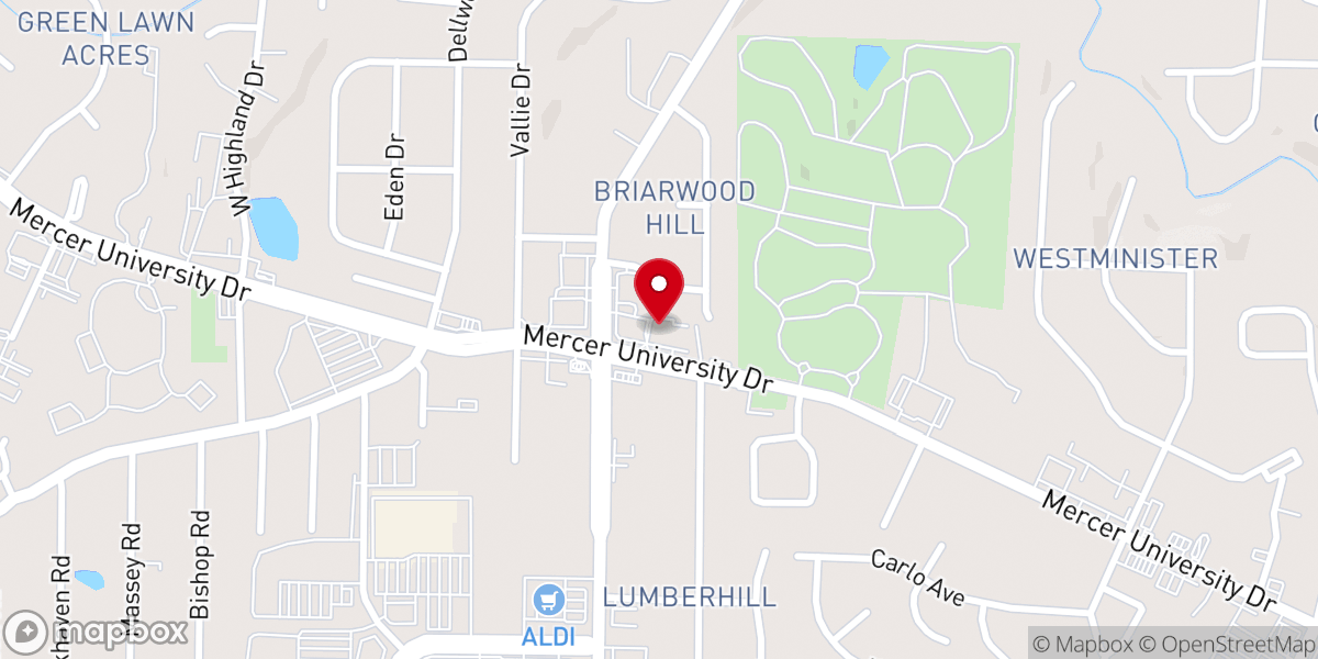 Map showing location of New Life Christian Church