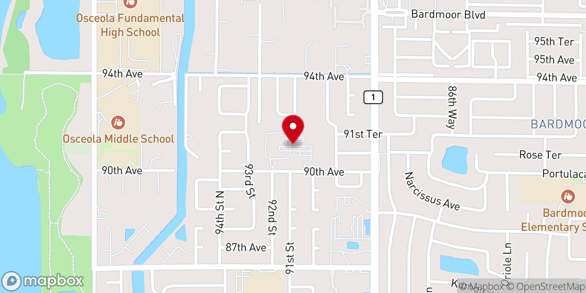 Map showing location of St Matthew Catholic Church