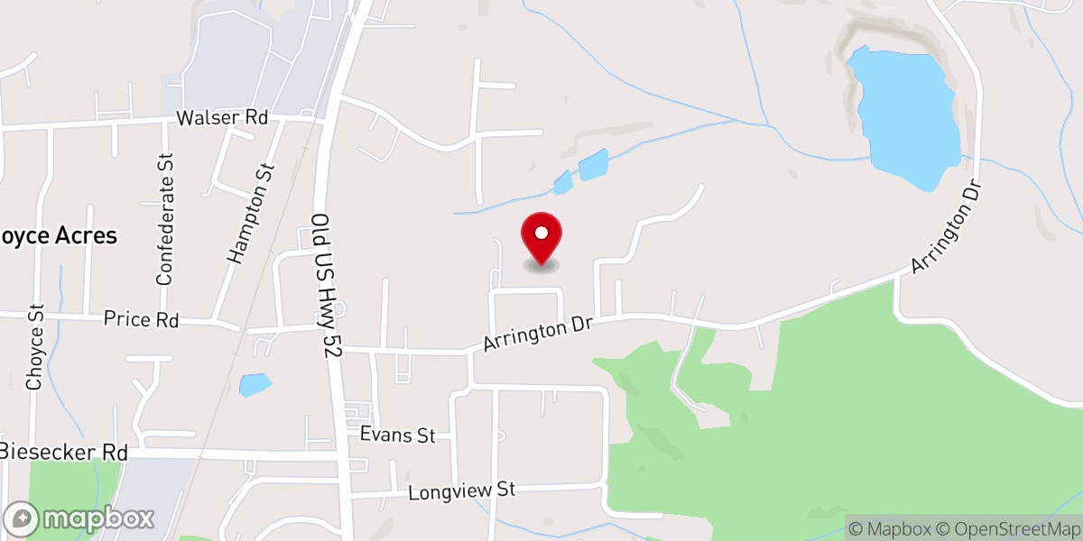 Map showing location of Transformation Church NC