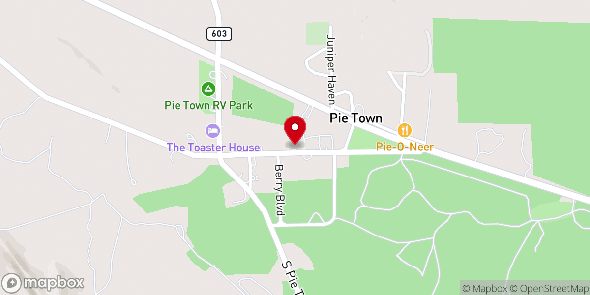 Map showing location of First Baptist Church