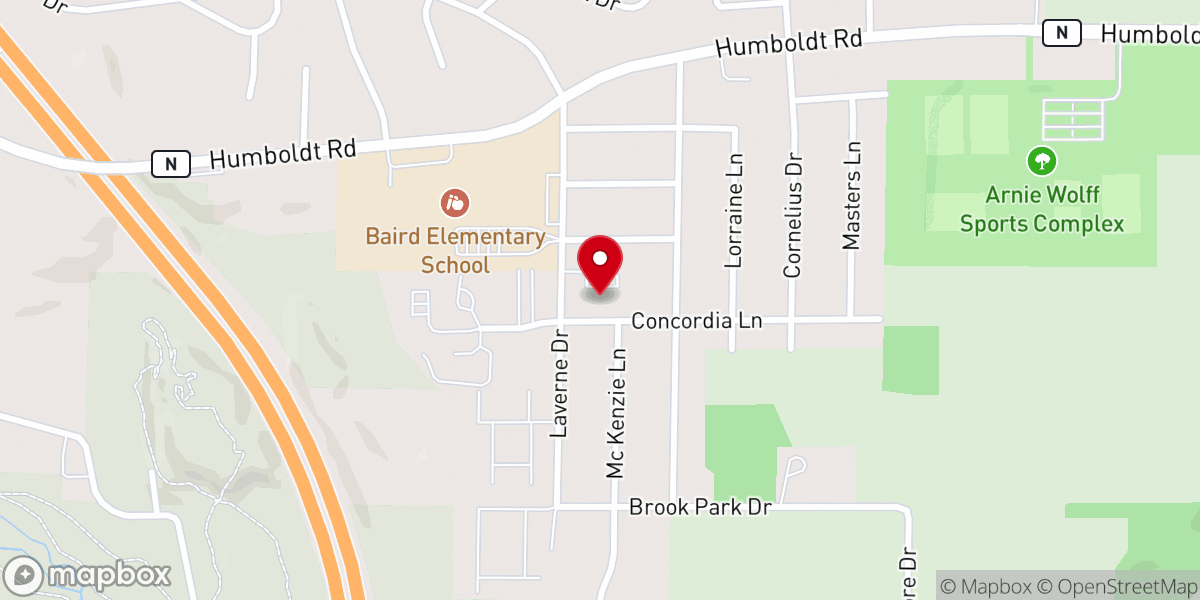 Map showing location of Christ the Light Church Inc
