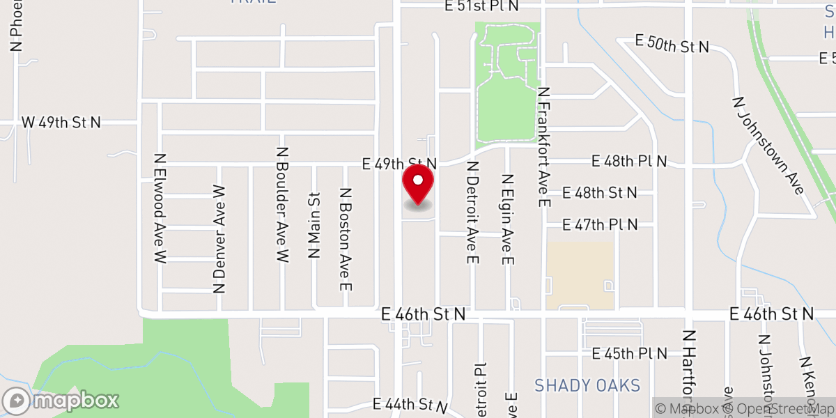 Map showing location of Latter House Family Outreach