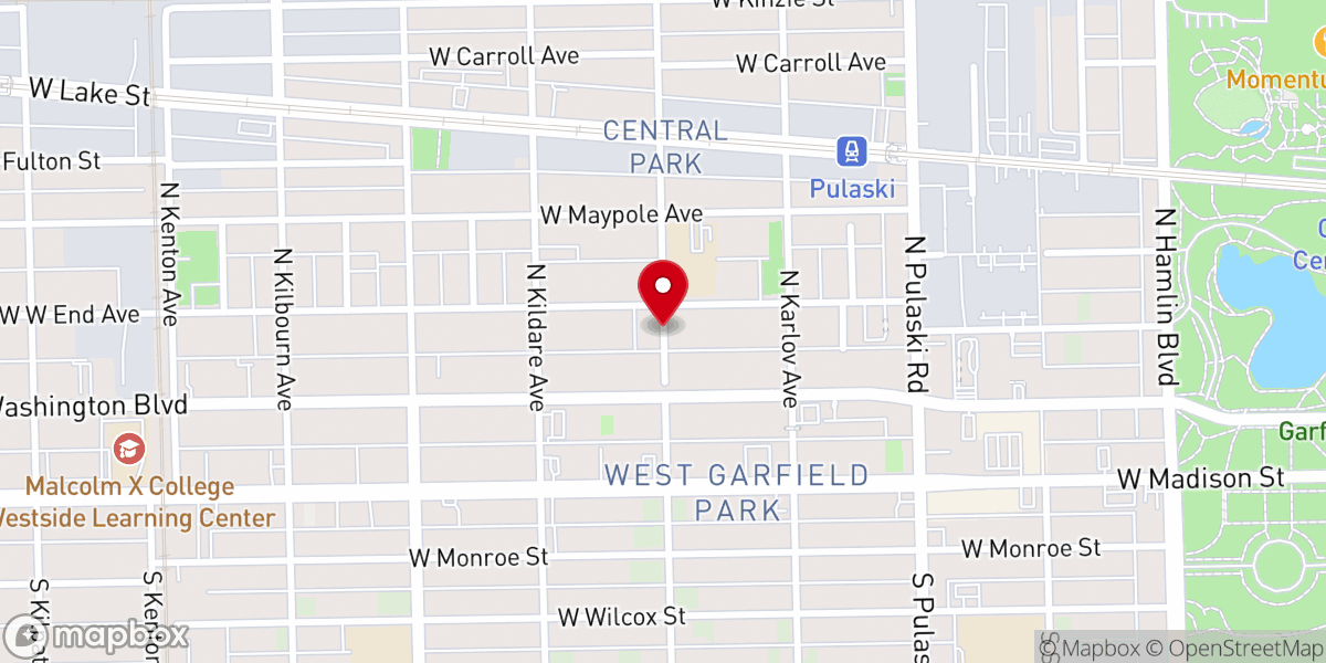 Map showing location of Teachus Mission Inc