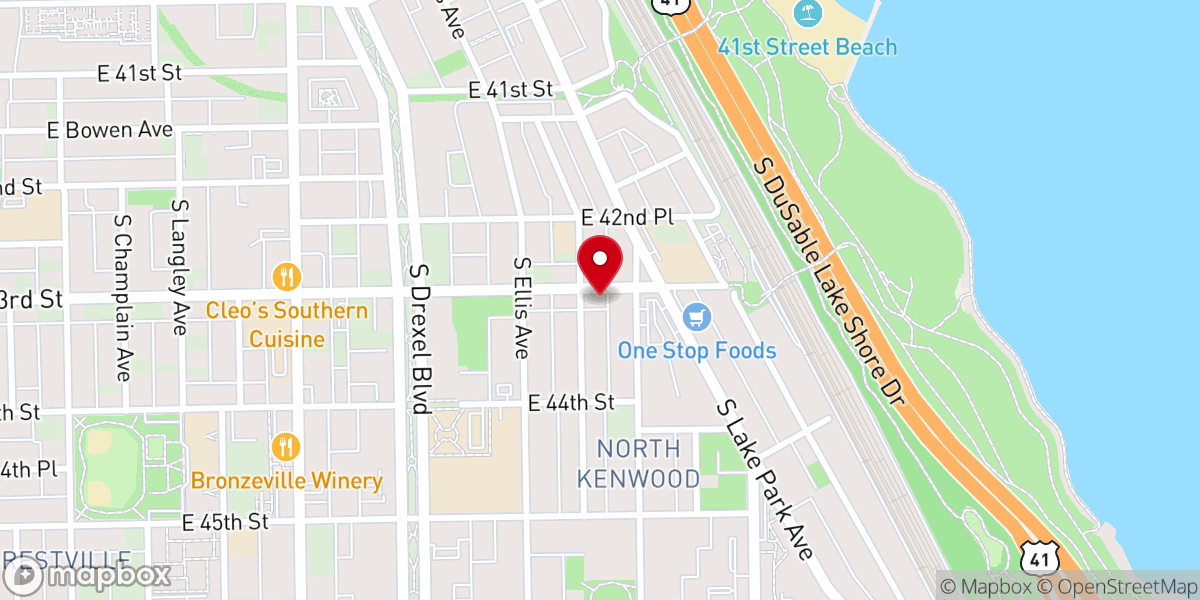 Map showing location of Bridge Church