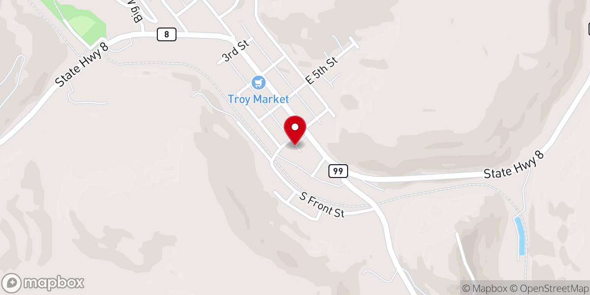Map showing location of ACS Thrift Store - Troy