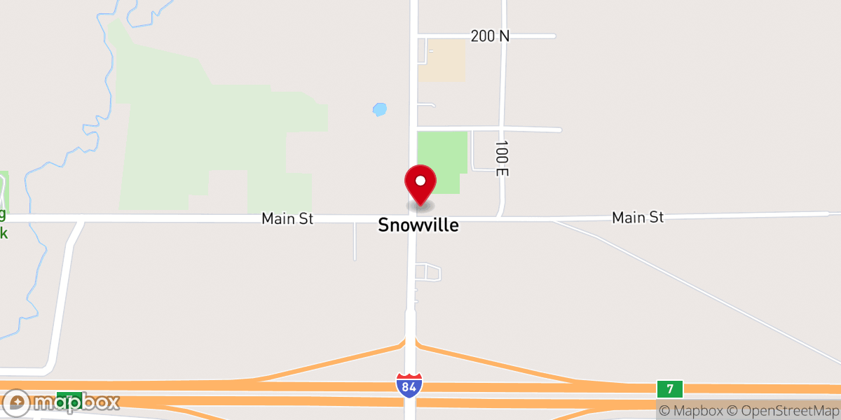 Map showing location of Mollie's Cafe
