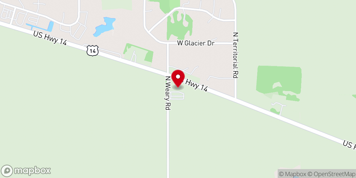 Map showing location of Oak Grove Church