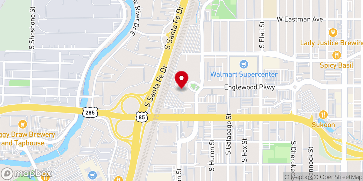 Map showing location of Sacred Grace Englewood