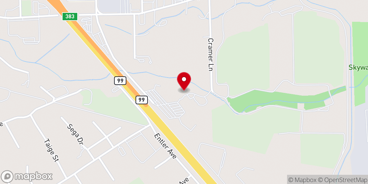 Map showing location of Cristo Salva Church