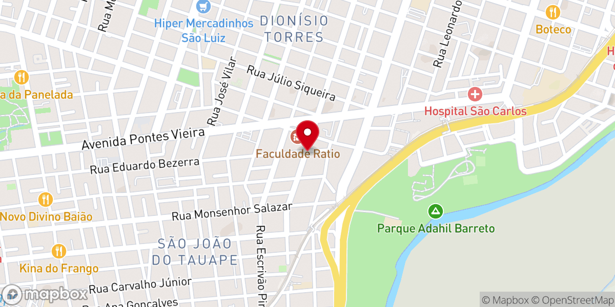 Map showing location of Verbo da Vida Tauape