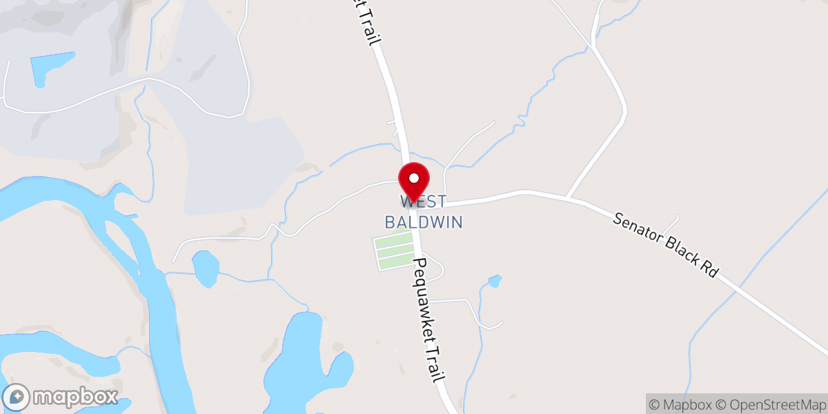 Map showing location of West Baldwin