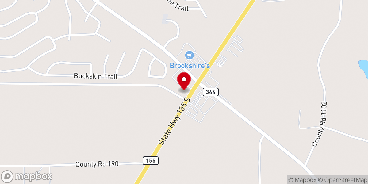 Map showing location of Lakeside Church of Christ