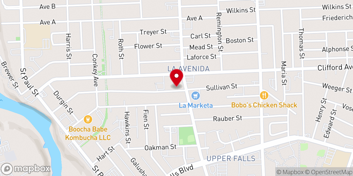 Map showing location of St. Michael's Church