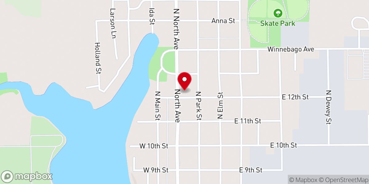 Map showing location of Immanuel Lutheran Church