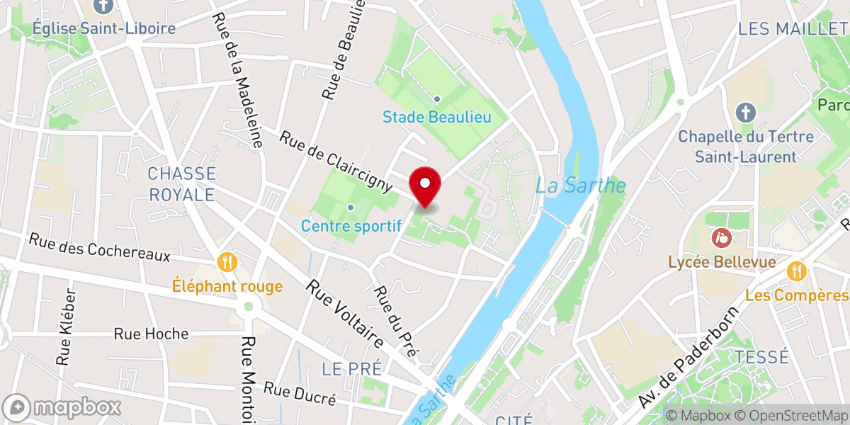 Map showing location of Communaute Notre Dame de Charité Dit Bon Pasteur