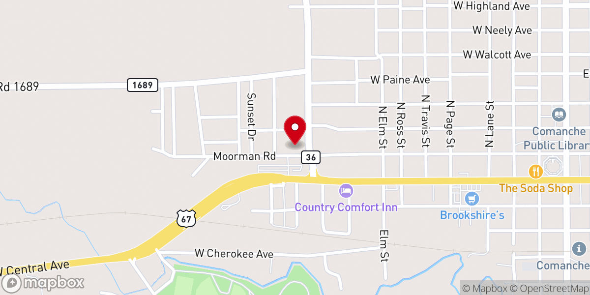 Map showing location of Texas Legacy Insurance Group