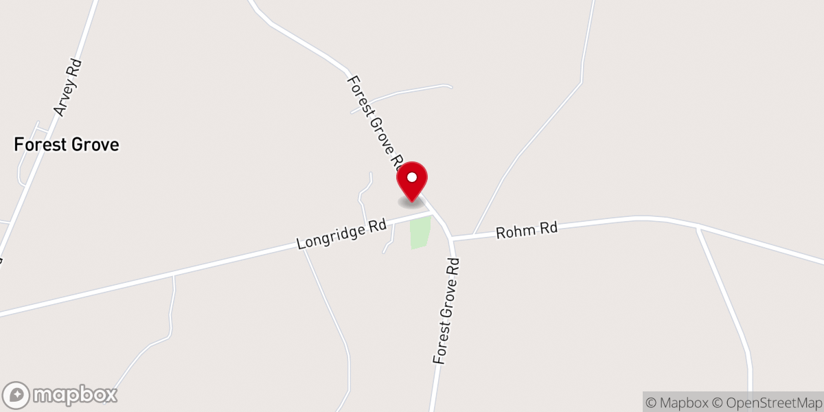 Map showing location of Old School Baptist Church