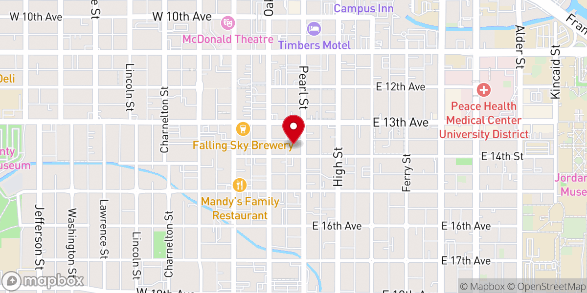 Map showing location of First Church of Christ, Scientist