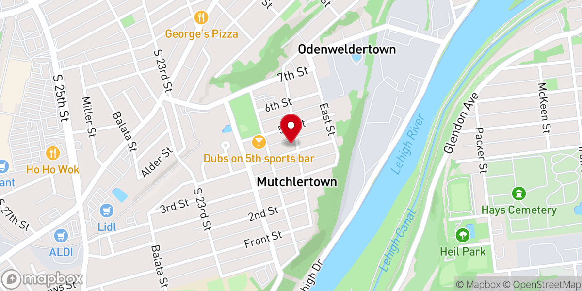 Map showing location of Holy Ghost Ukrainian Catholic Church