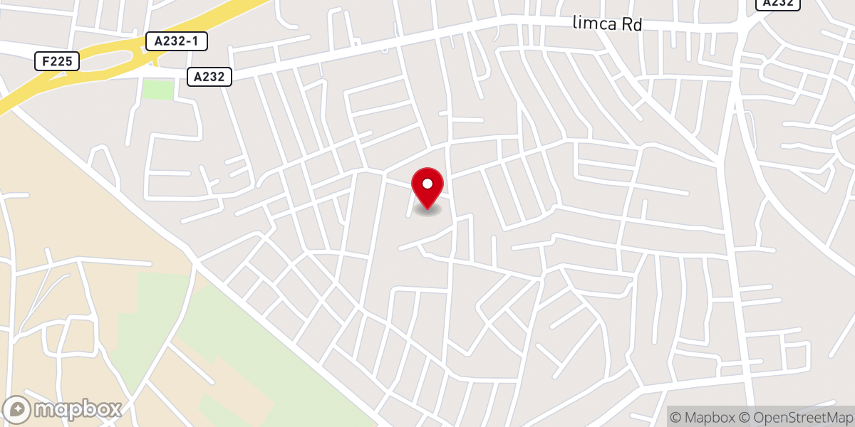 Map showing location of St Charles Boromeo Catholic Church