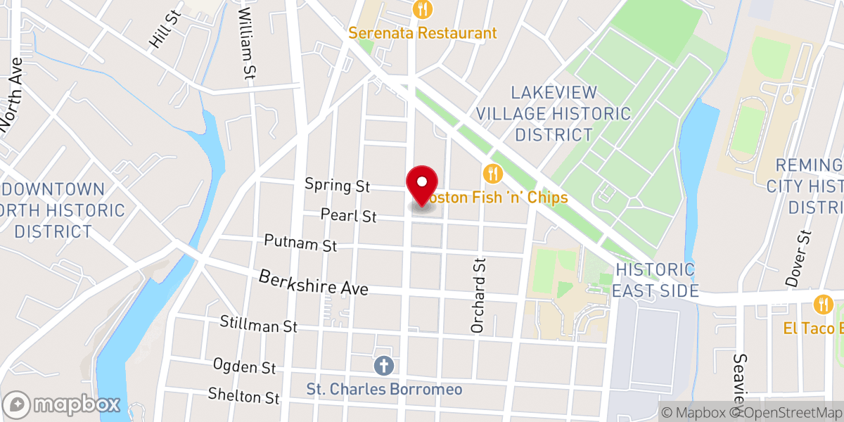 Map showing location of Holy Ghost Orthodox Church