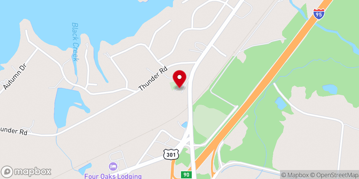 Map showing location of Corinth Methodist Church