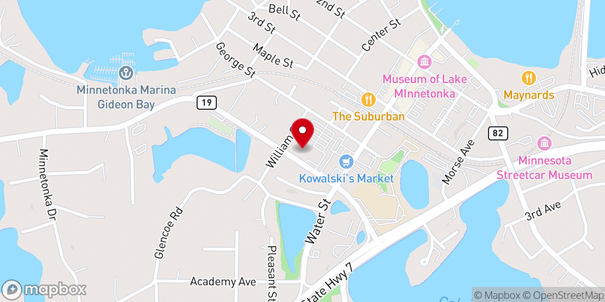 Map showing location of Mount Calvary Lutheran Church - ELCA