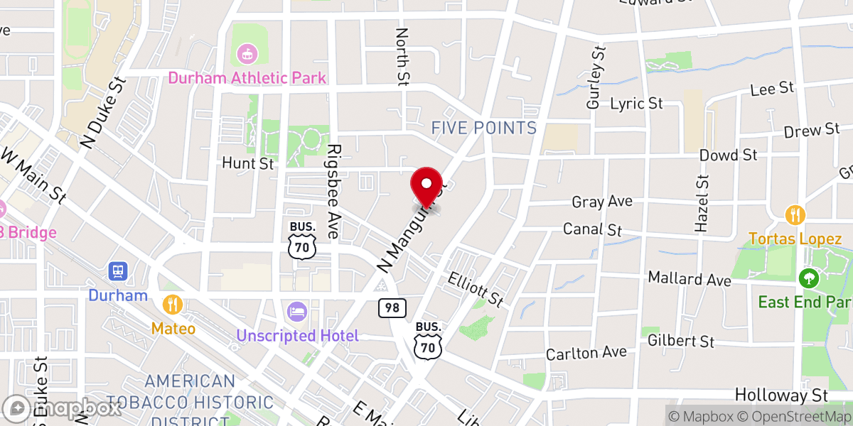 Map showing location of Nehemiah Church C.O.G.I.C.