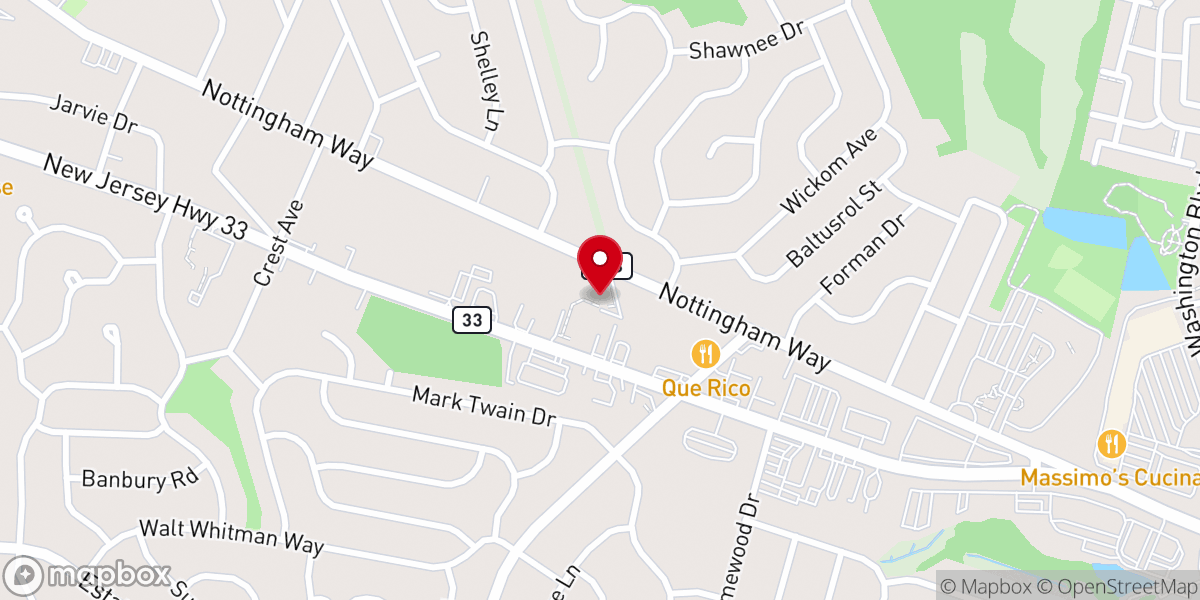 Map showing location of Resurrection Lutheran Church