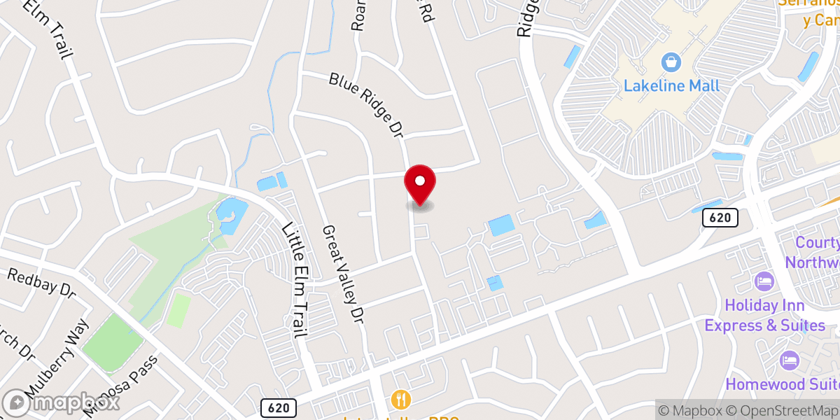 Map showing location of Shenandoah Baptist Church