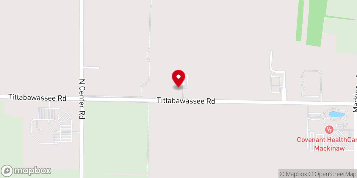 Map showing location of Faith Baptist Church