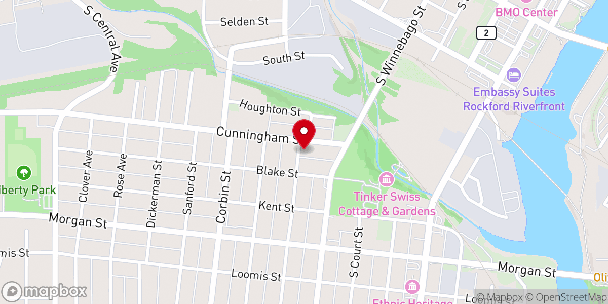 Map showing location of House of Life Church