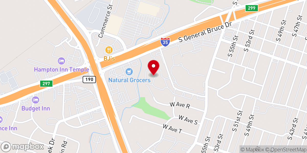 Map showing location of Chappell Hill Apartments