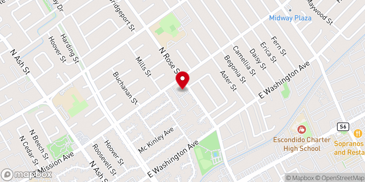 Map showing location of House of Prayer Lutheran Church, ELCA