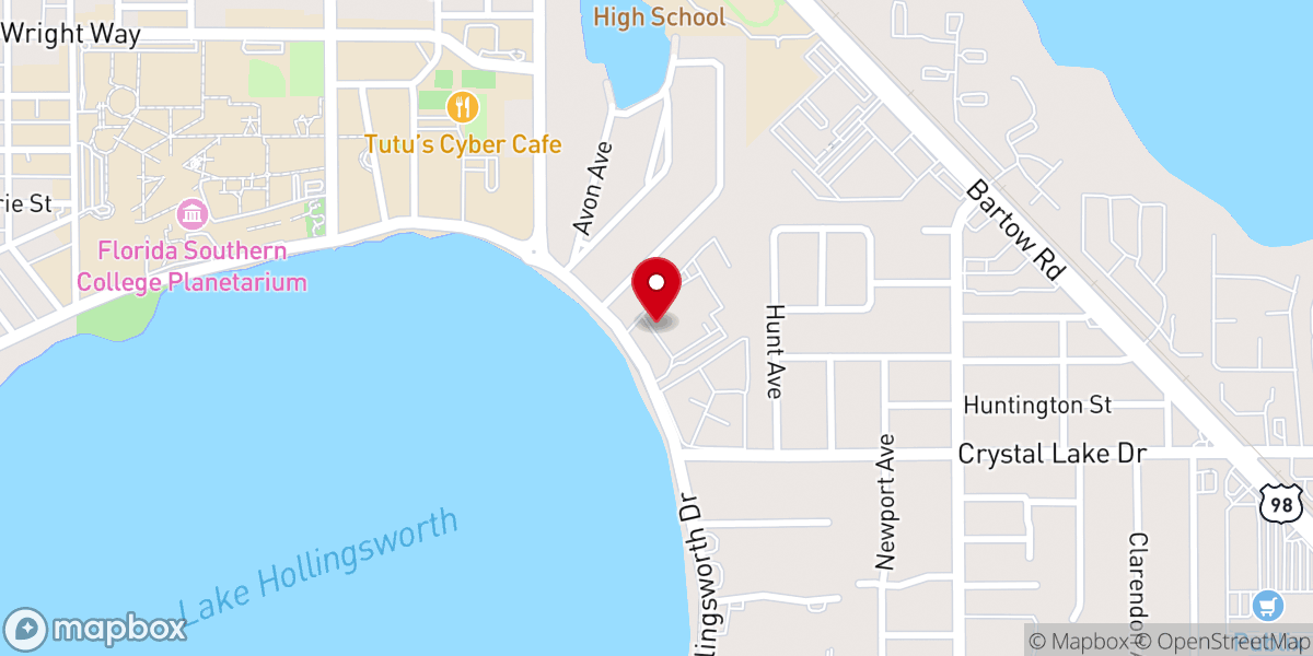 Map showing location of Cornerstone Evangelical Community Church