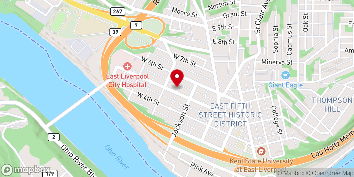 Map showing location of Grace City Church