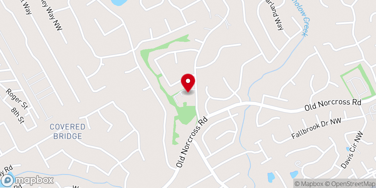 Map showing location of First Chinese Baptist Church-Atlanta