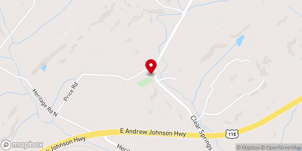 Map showing location of Mt Bethel Christian Church