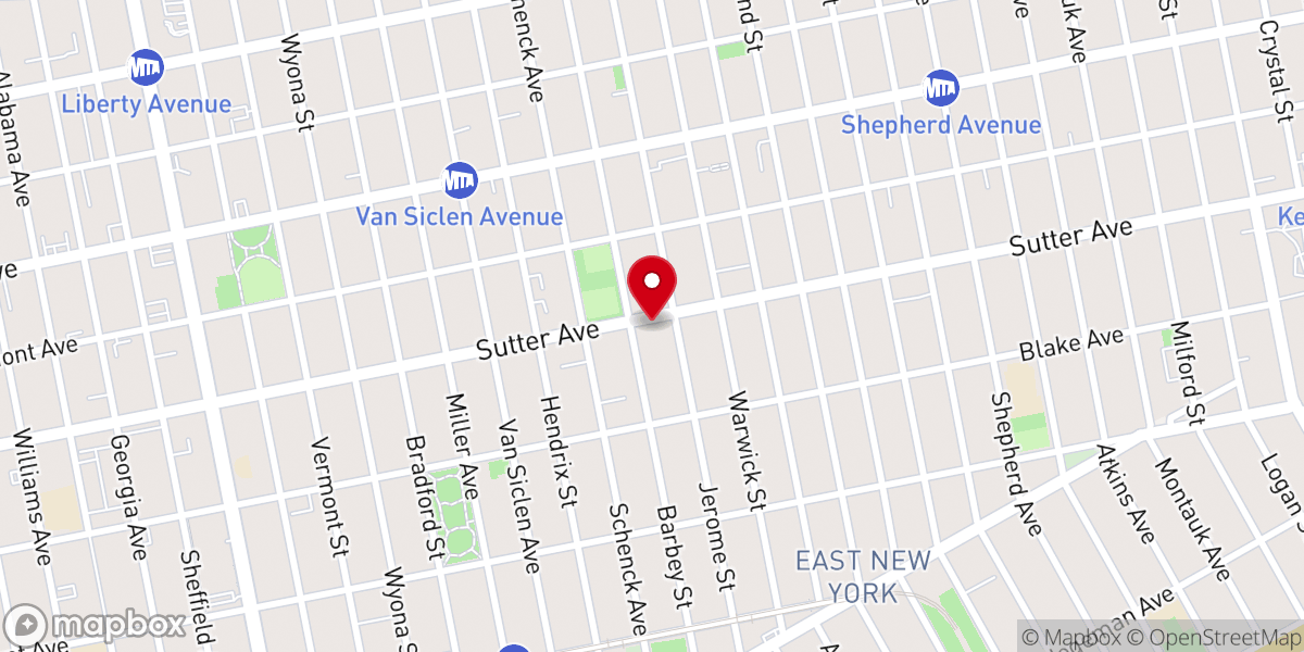 Map showing location of Messiah Baptist Church