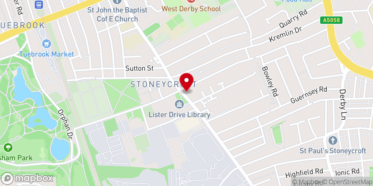 Map showing location of Christ Apostolic Church