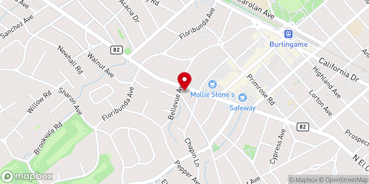 Map showing location of Saint Paul's Episcopal Church
