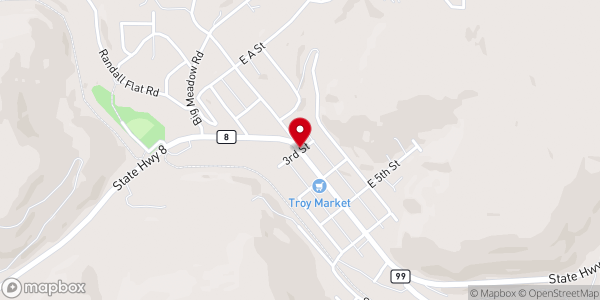 Map showing location of FRIENDLY SENOIR CITIZENS OF TROY