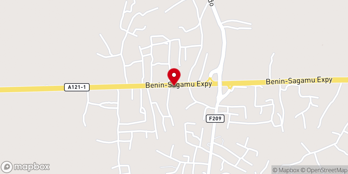 Map showing location of Christ's Chosen Church Of God Int'l Miracle Centre