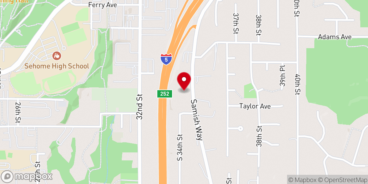 Map showing location of Community Baptist Church