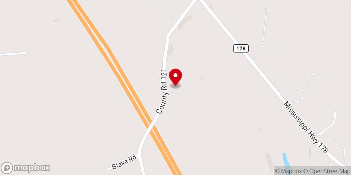 Map showing location of OAK GROVE MISSIONARY BAPTIST CHURCH