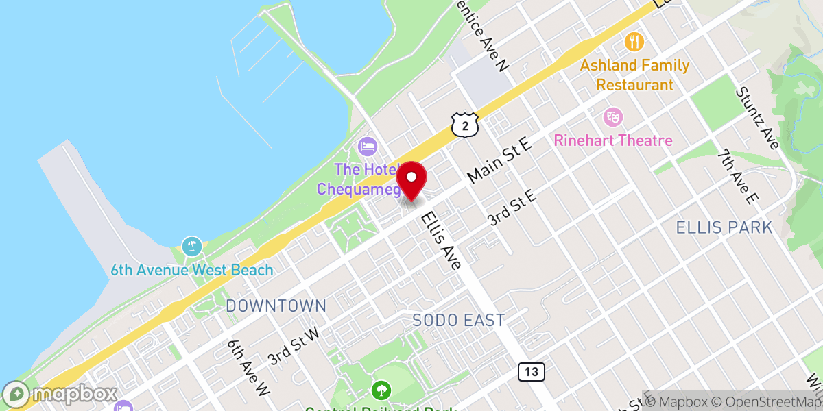 Map showing location of First Church of Christ Scientist